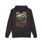 Back artwork on BUILT TO HAUL™ Concrete Mixer Hoodie in Black
