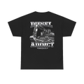 Back artwork on DIESEL ADDICT Excavator Tools Of The Trade Heavy Cotton Tee in Black