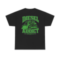 Back artwork on DIESEL ADDICT Thermal Break Heavy Cotton Tee in Black