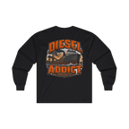 Back artwork on DIESEL ADDICT Lake Freighter Heavy Cotton Long Sleeve in Black
