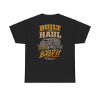 Back artwork on BUILT TO HAUL Transformer Heavy-Haul Heavy Cotton Tee in Black