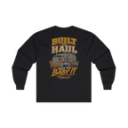 Back artwork on BUILT TO HAUL Transformer Heavy-Haul Heavy Cotton Long Sleeve in Black
