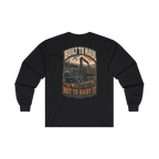 Back artwork on BUILT TO HAUL Forestry Log Forwarder Heavy Cotton Long Sleeve in Black