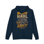 Back artwork on BUILT TO HAUL™ Transformer Heavy-Haul Hoodie in Navy