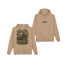 Front and back views of DIESEL ADDICT™ Motor Grader Hoodie in 123857