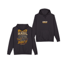 Front and back views of BUILT TO HAUL™ Transformer Heavy-Haul Hoodie in Black