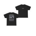 Front and back views of DIESEL ADDICT Excavator Heavy Cotton Tee in Black