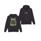 Front and back views of BUILT TO HAUL™ Mining Haul Truck Hoodie in Black