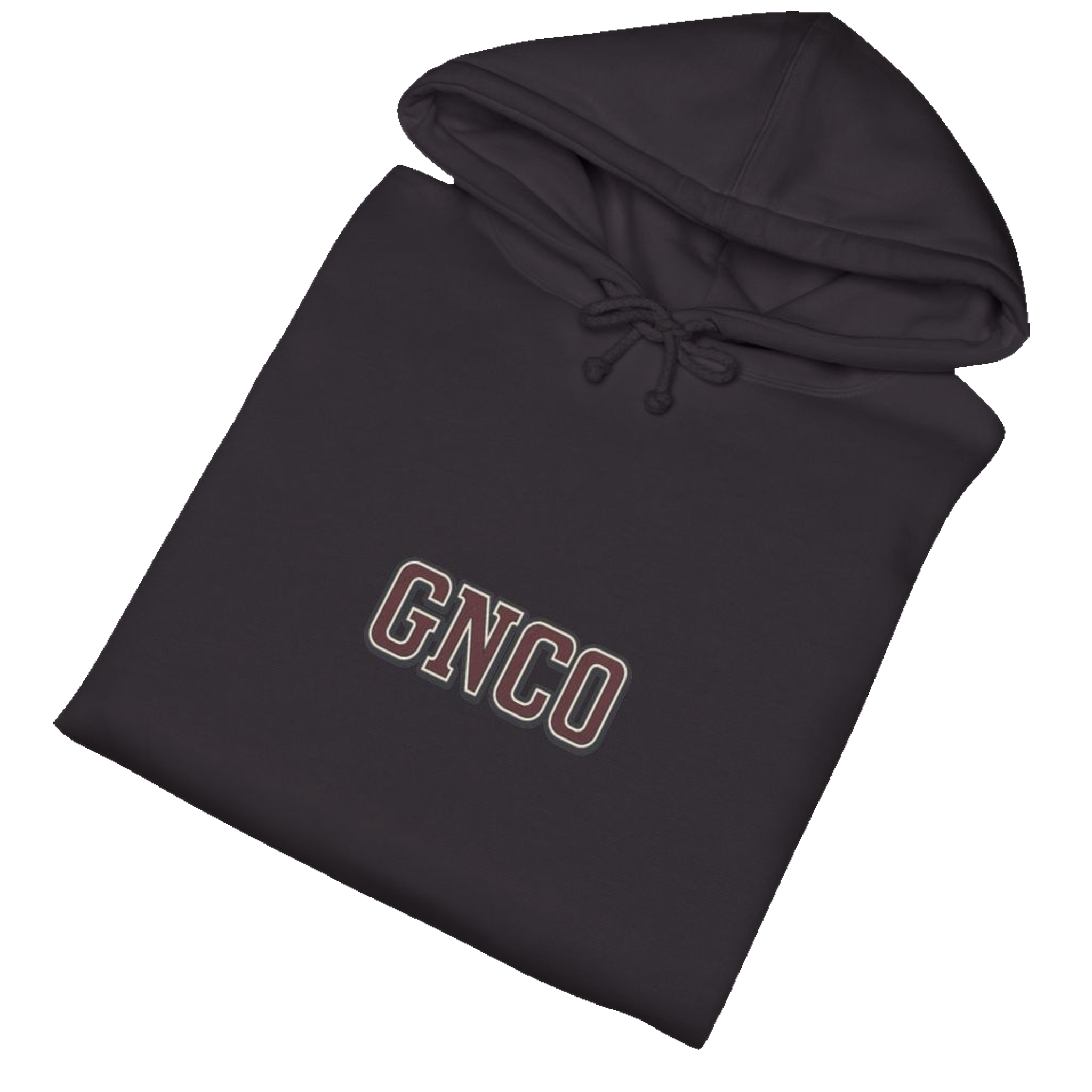 Folded BUILT TO HAUL™ Telehandler Hoodie in Black