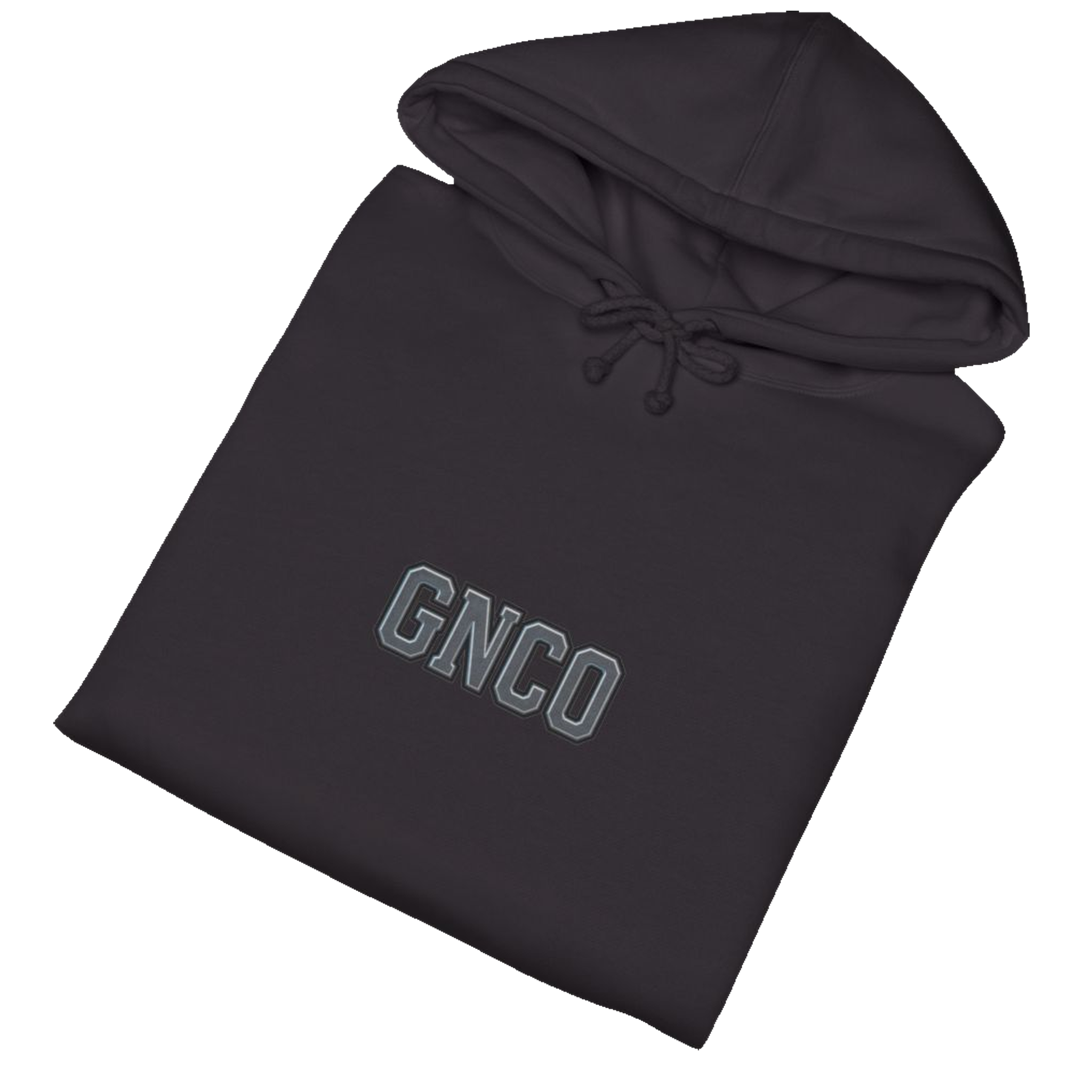 Folded DIESEL ADDICT™ Excavator Hoodie in Black