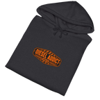 Folded DIESEL ADDICT™ Quarry Haul Truck Hoodie in Charcoal Heather