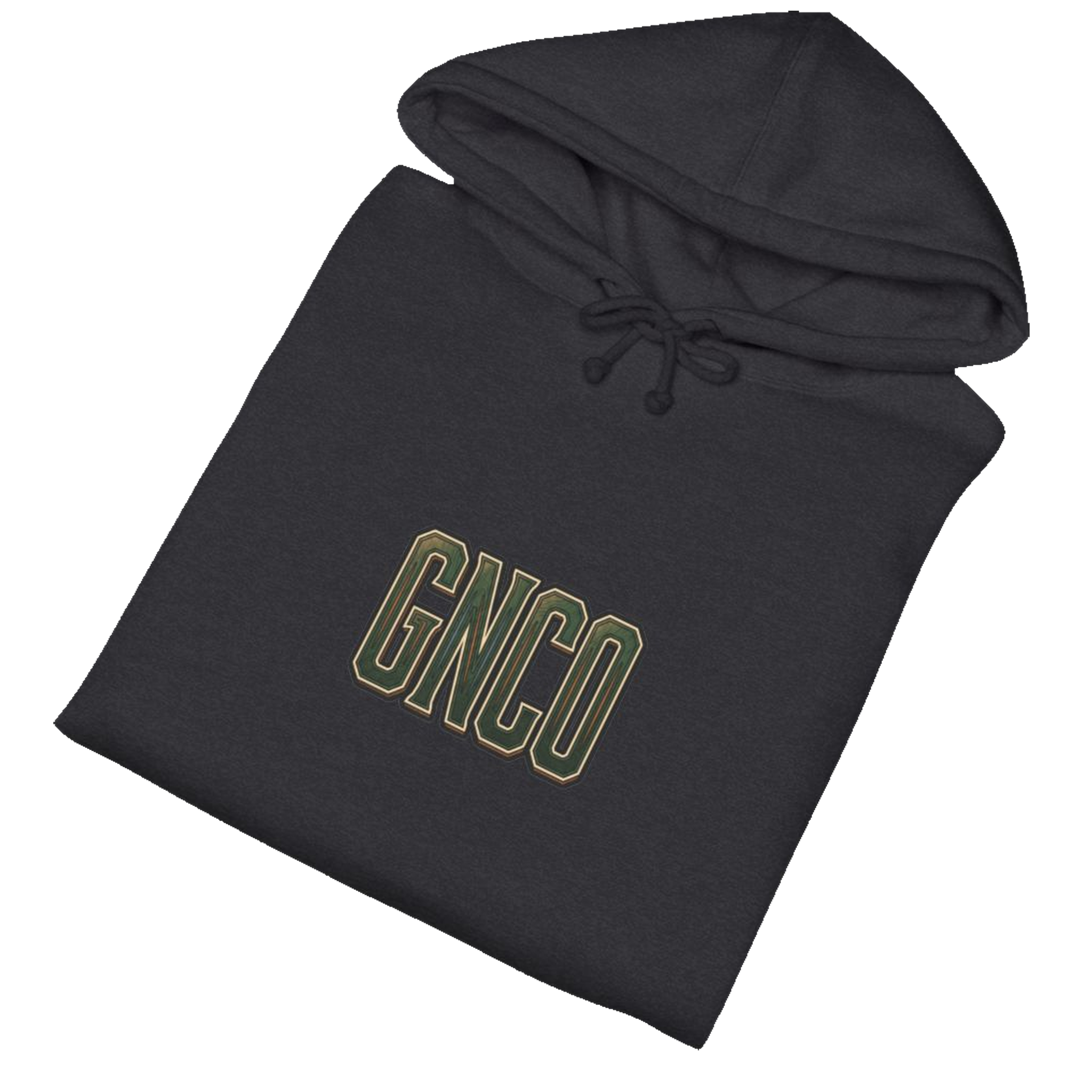 Folded BUILT TO HAUL™ Forestry Log Forwarder Hoodie in Charcoal Heather