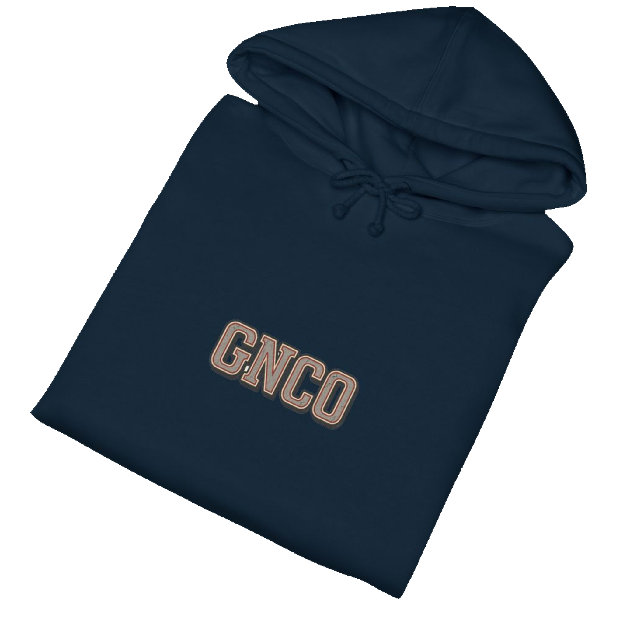 Folded BUILT TO HAUL™ Concrete Mixer Hoodie in Navy
