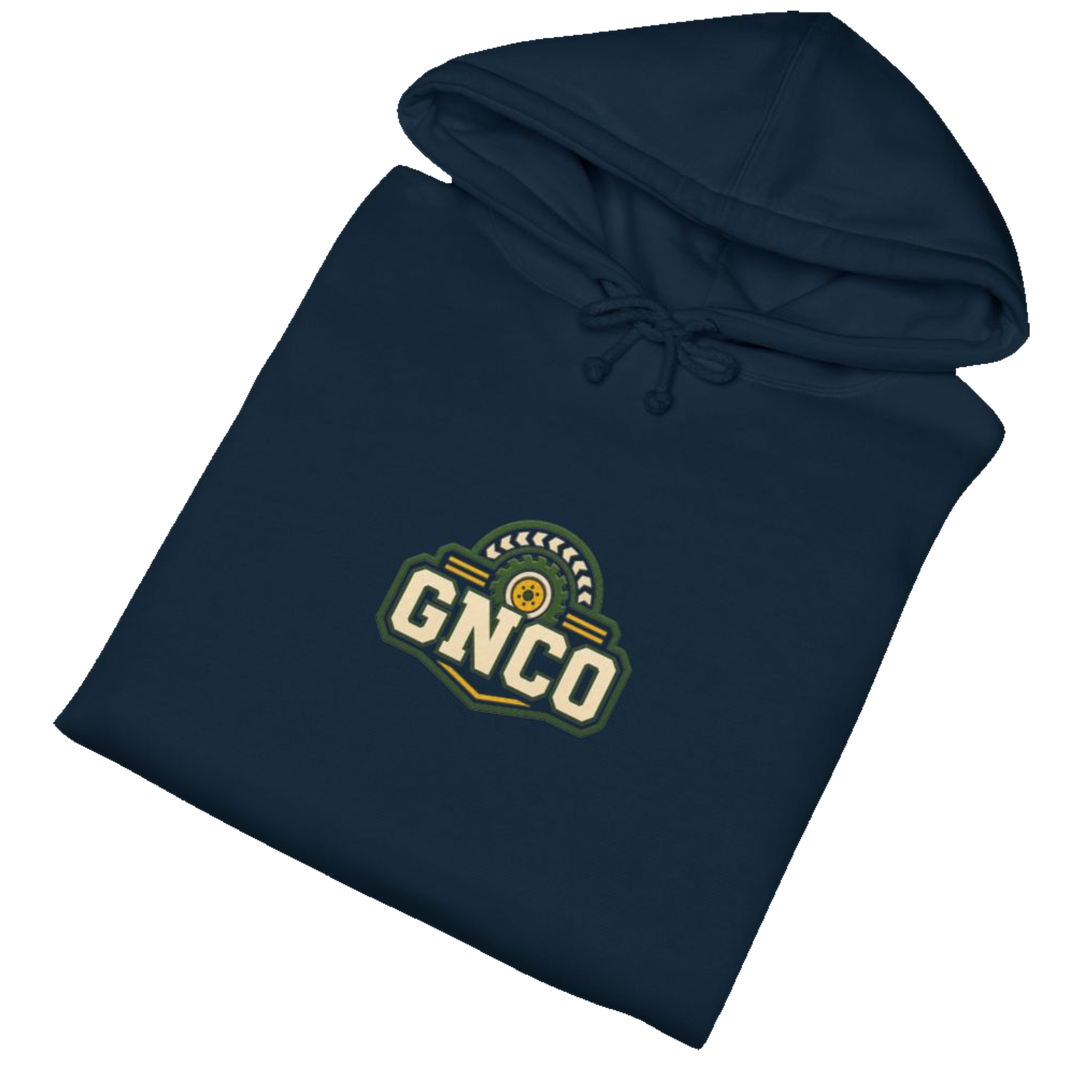Folded DIESEL ADDICT™ Articulated Tractor Hoodie in Navy
