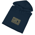 Folded BUILT TO HAUL™ Forestry Log Forwarder Hoodie in Navy