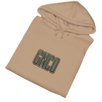 Folded BUILT TO HAUL™ Forestry Log Forwarder Hoodie in Sandstone