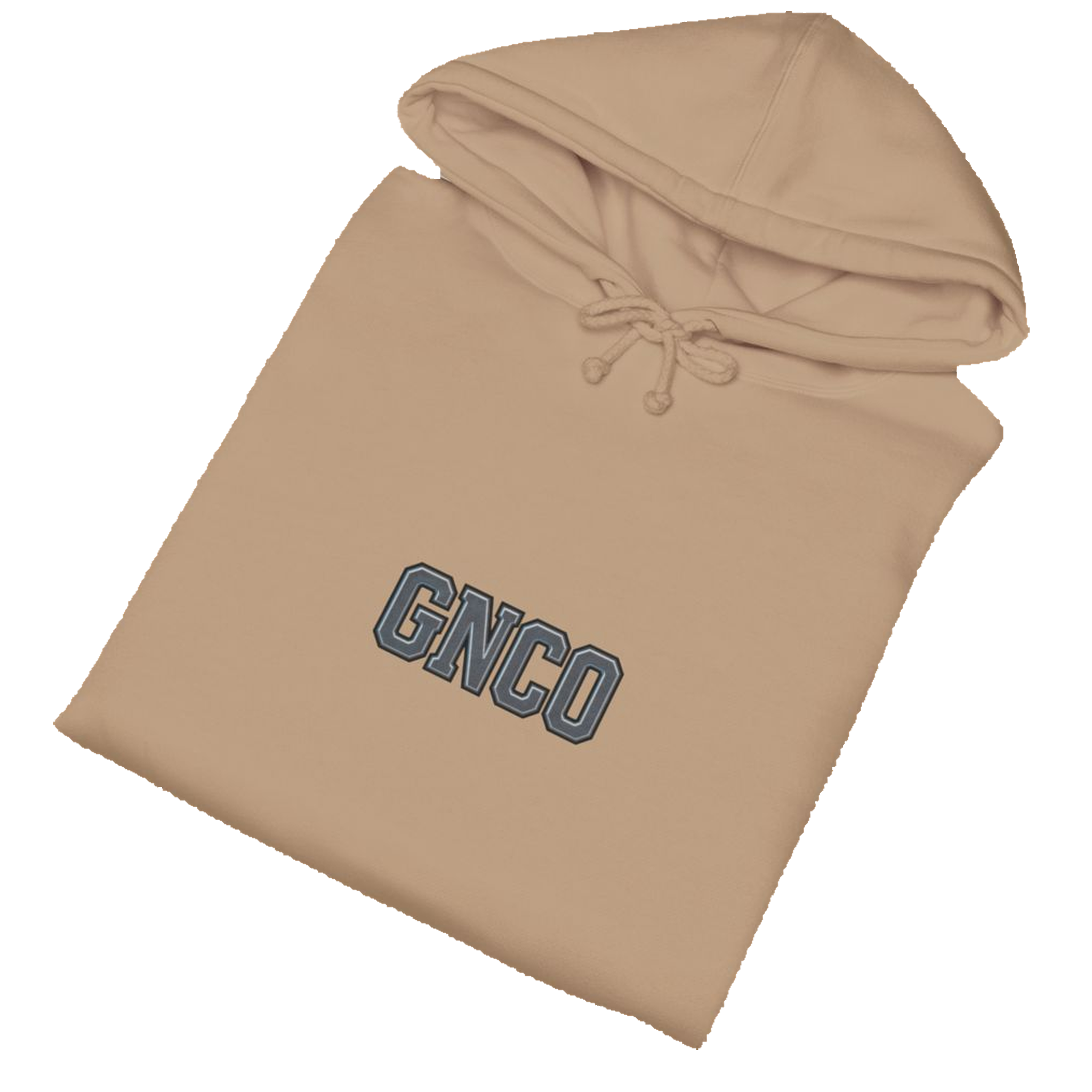 Folded DIESEL ADDICT™ Excavator Hoodie in Sandstone