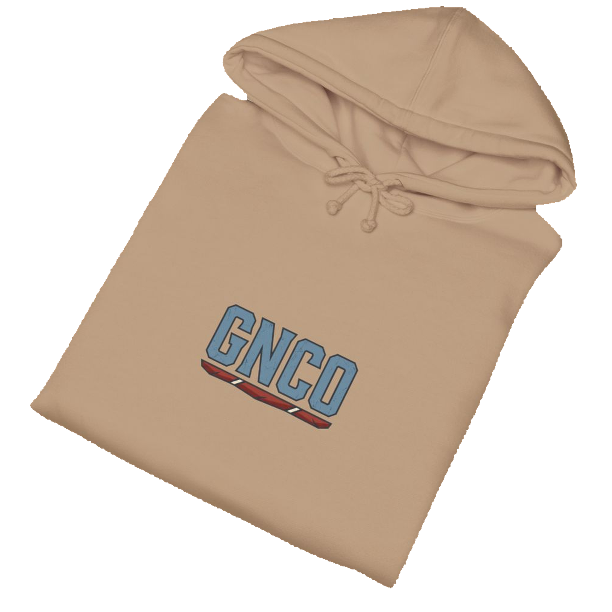 Folded BUILT TO HAUL™ Articulated Quarry Hauler Hoodie in Sandstone