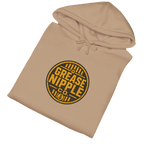 Folded DIESEL ADDICT™ Crawler Crane Hoodie in Sandstone