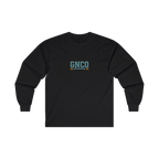 Front GNCO chest mark on BUILT TO HAUL Mining Haul Truck Heavy Cotton Long Sleeve in Black