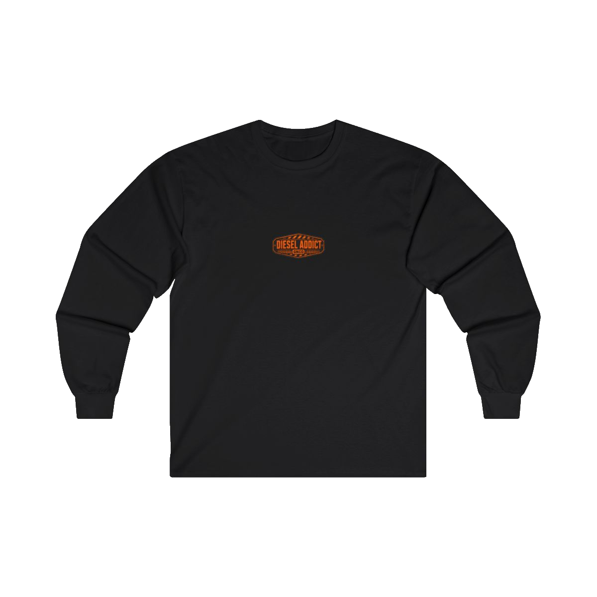 Front GNCO chest mark on DIESEL ADDICT Quarry Haul Truck Heavy Cotton Long Sleeve in Black