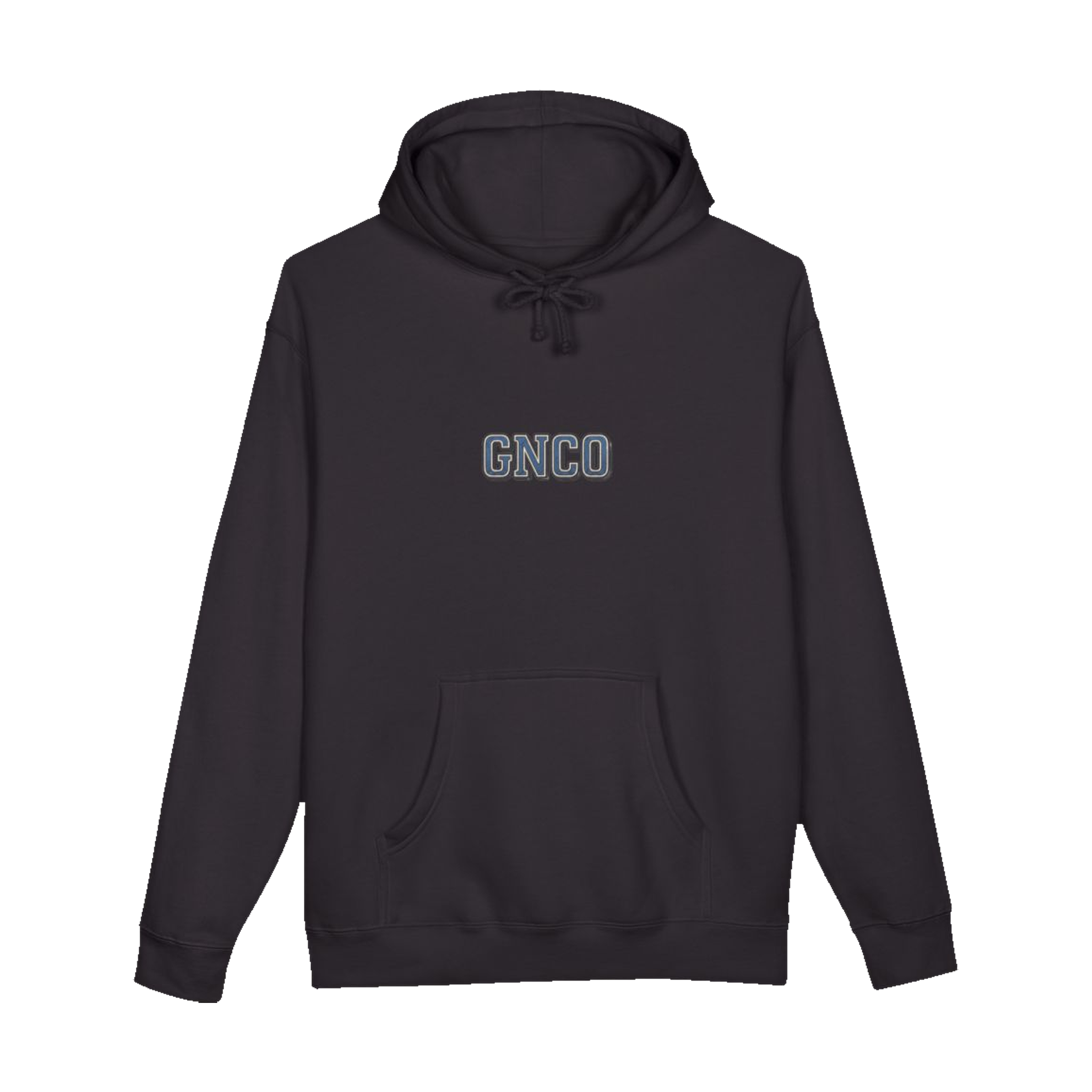 Front GNCO chest mark on BUILT TO HAUL™ Wheel Tractor-Scraper Hoodie in Black