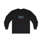 Front GNCO chest mark on BUILT TO HAUL Articulated Quarry Hauler Heavy Cotton Long Sleeve in Black
