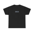 Front GNCO chest mark on BUILT TO HAUL Wheel Tractor-Scraper Heavy Cotton Tee in Black