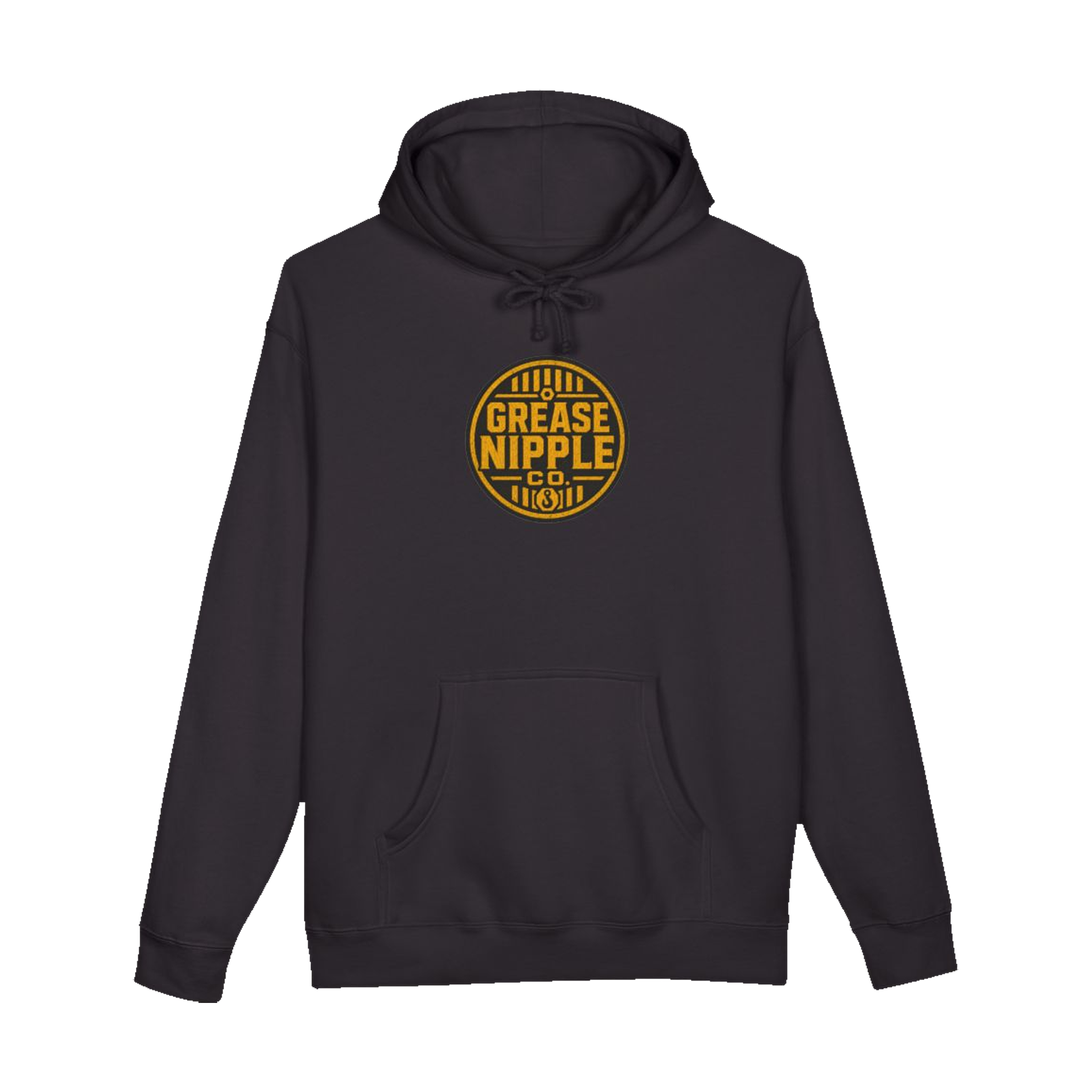 Front GNCO chest mark on DIESEL ADDICT™ Crawler Crane Hoodie in Black