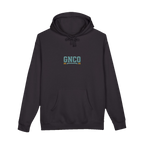 Front GNCO chest mark on BUILT TO HAUL™ Mining Haul Truck Hoodie in Black