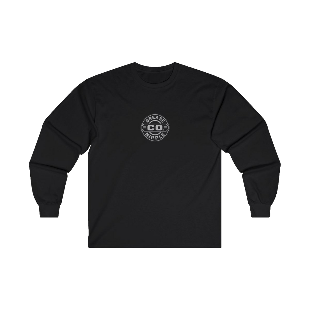 Front GNCO chest mark on DIESEL ADDICT Excavator Tools Of The Trade Heavy Cotton Long Sleeve in Black