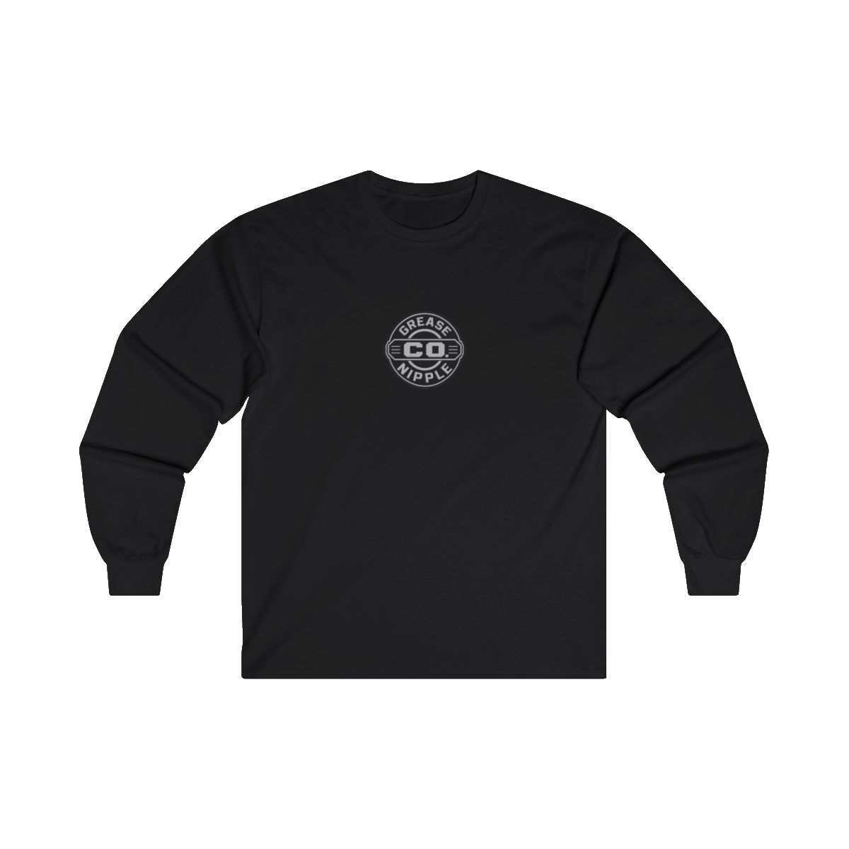 Front GNCO chest mark on DIESEL ADDICT Excavator Tools Of The Trade Heavy Cotton Long Sleeve in Black