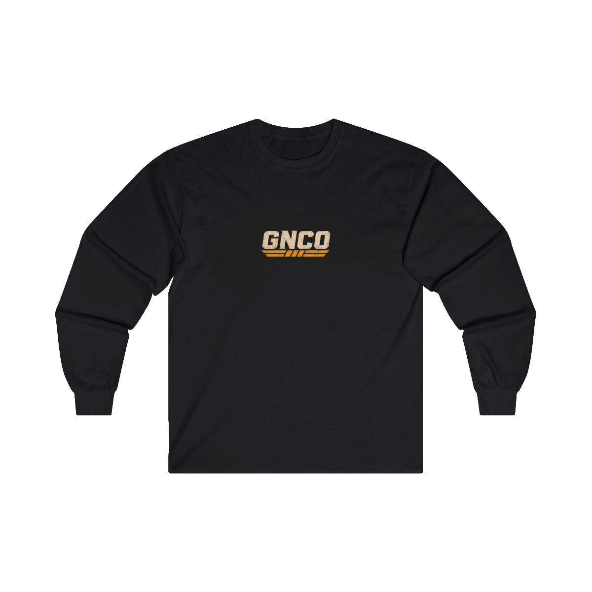 Front GNCO chest mark on BUILT TO HAUL Transformer Heavy-Haul Heavy Cotton Long Sleeve in Black