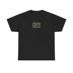 Front GNCO chest mark on BUILT TO HAUL Forestry Log Forwarder Heavy Cotton Tee in Black