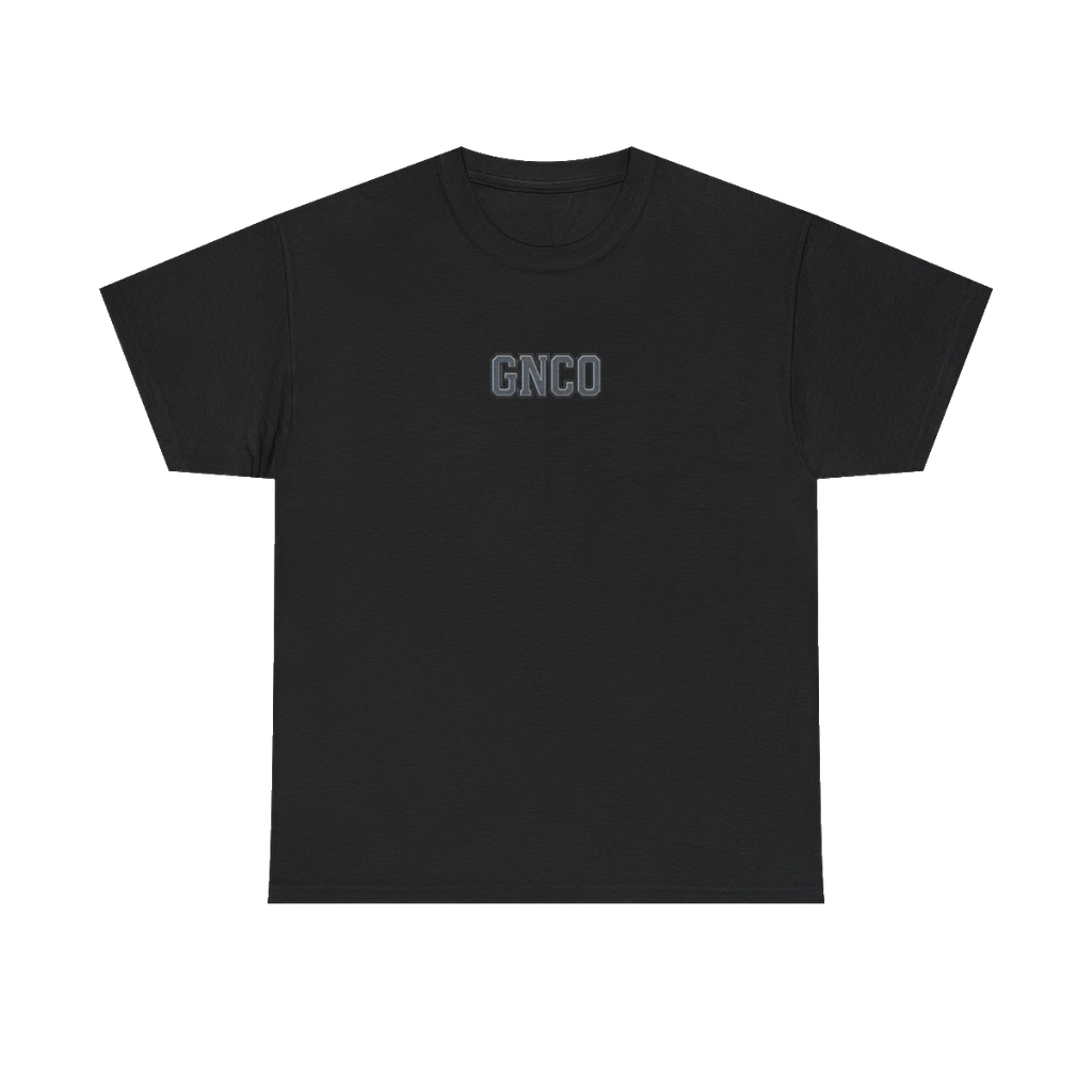 Front GNCO chest mark on DIESEL ADDICT Excavator Heavy Cotton Tee in Black
