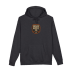 Front GNCO chest mark on DIESEL ADDICT™ Lake Freighter Hoodie in Charcoal Heather