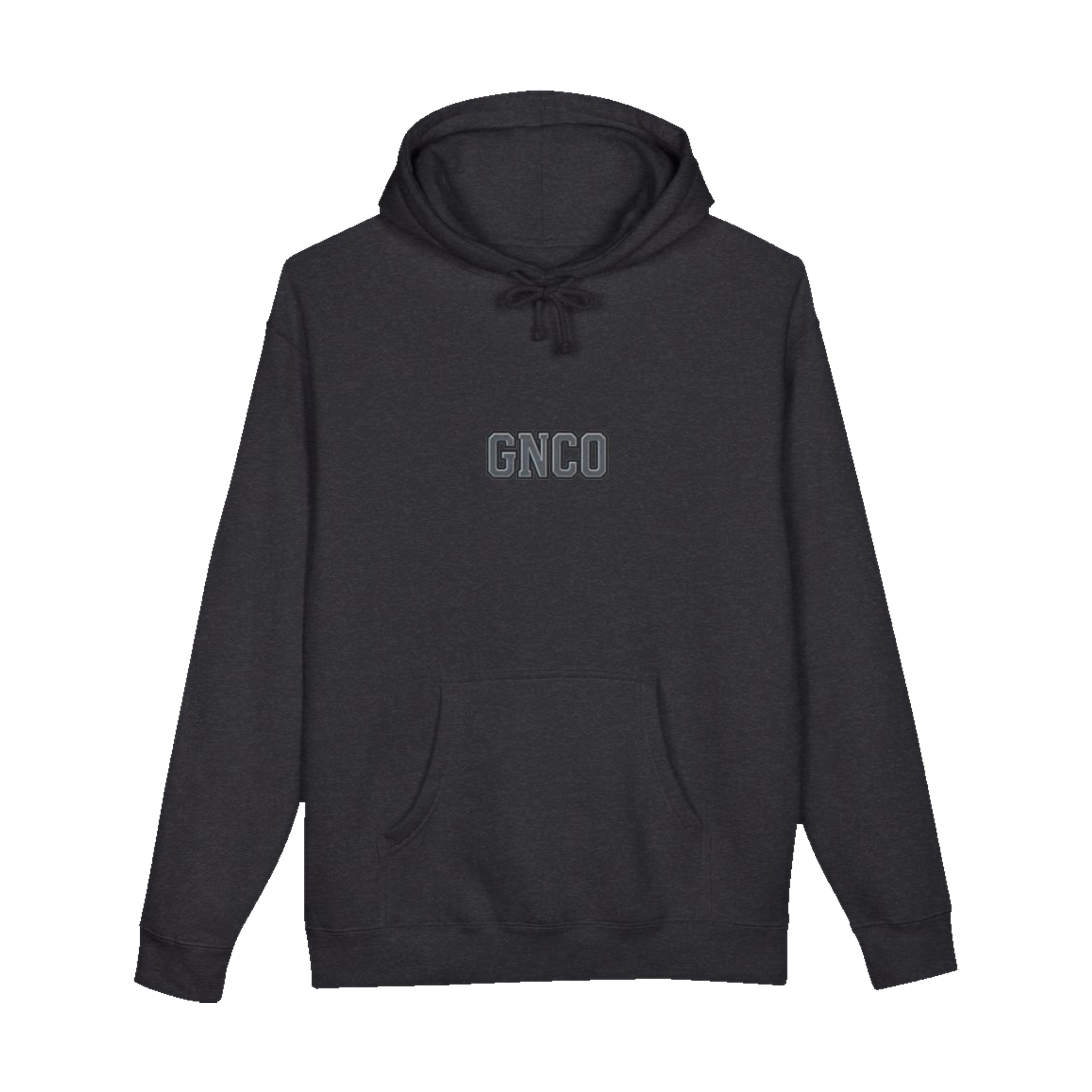 Front GNCO chest mark on DIESEL ADDICT™ Excavator Hoodie in Charcoal Heather