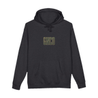 Front GNCO chest mark on BUILT TO HAUL™ Forestry Log Forwarder Hoodie in Charcoal Heather