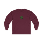 Front GNCO chest mark on DIESEL ADDICT Thermal Break Heavy Cotton Long Sleeve in Maroon