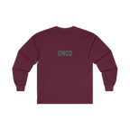 Front GNCO chest mark on DIESEL ADDICT Excavator Heavy Cotton Long Sleeve in Maroon