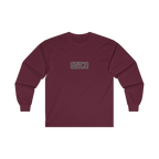 Front GNCO chest mark on BUILT TO HAUL Telehandler Heavy Cotton Long Sleeve in Maroon