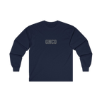 Front GNCO chest mark on DIESEL ADDICT Excavator Heavy Cotton Long Sleeve in Navy
