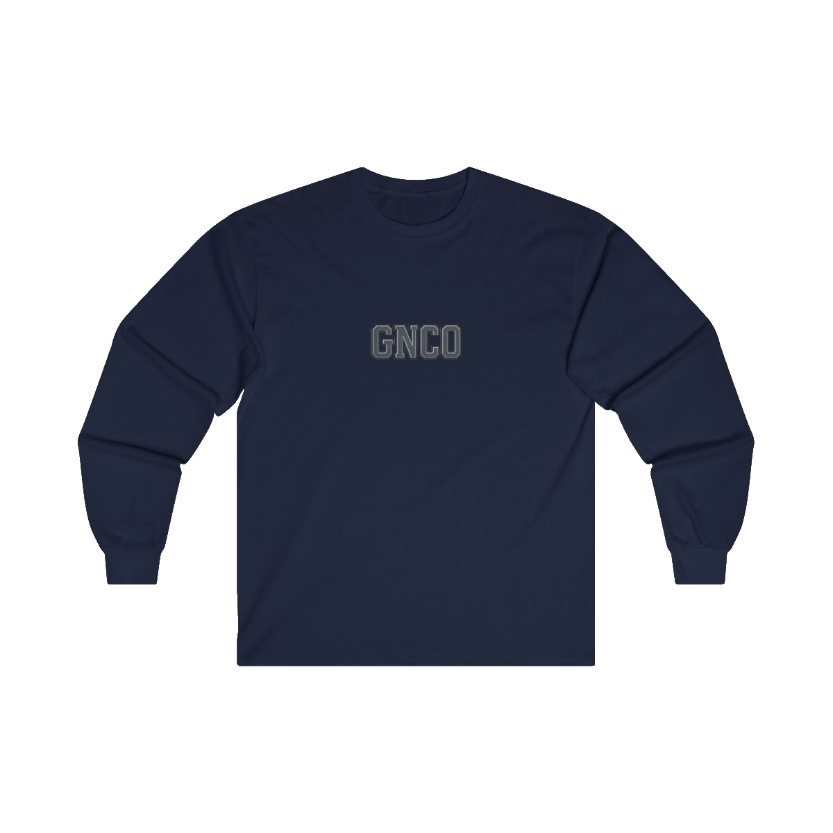 Front GNCO chest mark on DIESEL ADDICT Excavator Heavy Cotton Long Sleeve in Navy