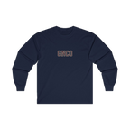 Front GNCO chest mark on BUILT TO HAUL Telehandler Heavy Cotton Long Sleeve in Navy