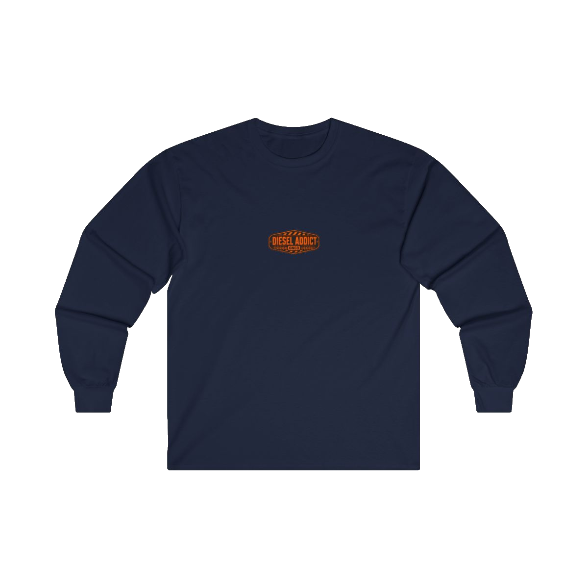 Front GNCO chest mark on DIESEL ADDICT Quarry Haul Truck Heavy Cotton Long Sleeve in Navy