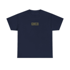 Front GNCO chest mark on DIESEL ADDICT Motor Grader Heavy Cotton Tee in Navy