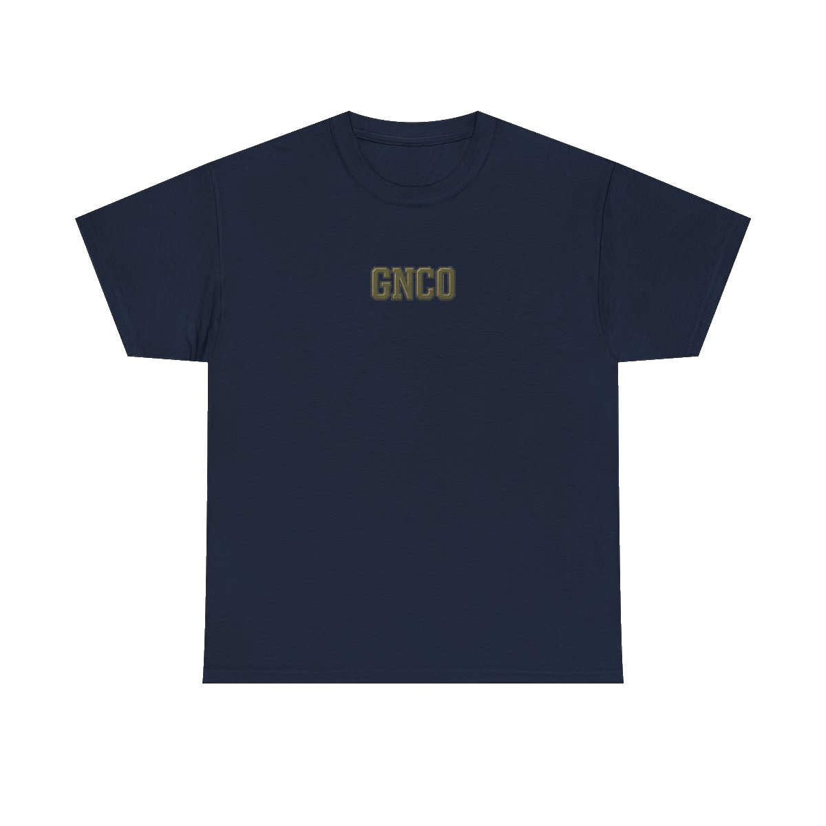 Front GNCO chest mark on DIESEL ADDICT Motor Grader Heavy Cotton Tee in Navy