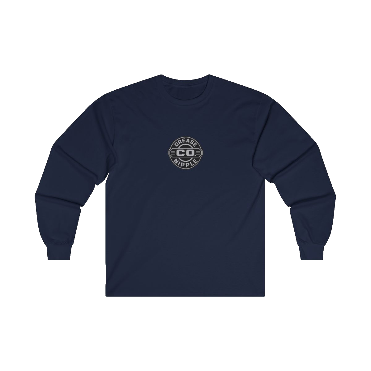 Front GNCO chest mark on DIESEL ADDICT Excavator Tools Of The Trade Heavy Cotton Long Sleeve in Navy