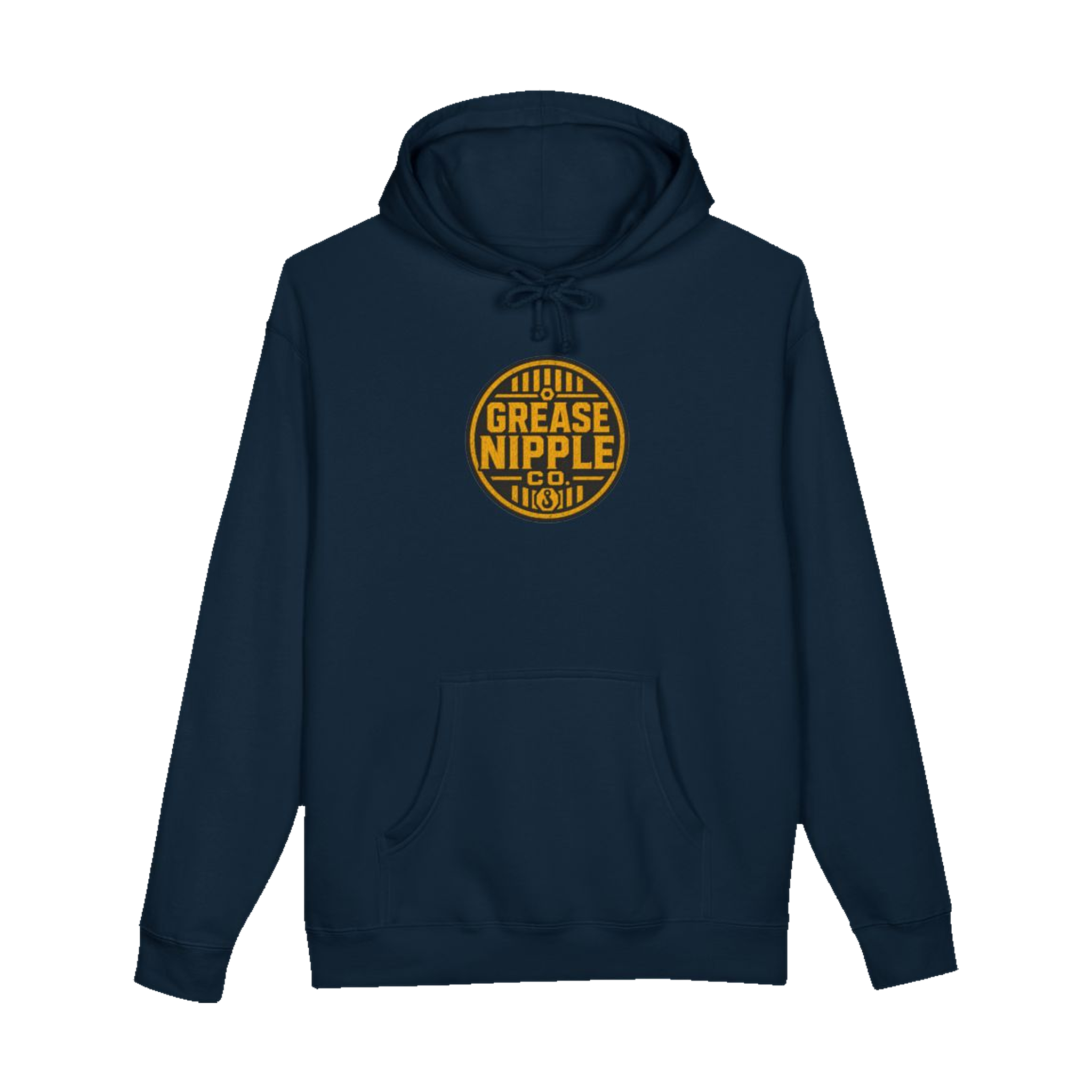Front GNCO chest mark on DIESEL ADDICT™ Crawler Crane Hoodie in Navy