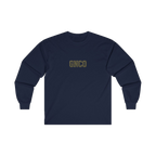 Front GNCO chest mark on DIESEL ADDICT Motor Grader Heavy Cotton Long Sleeve in Navy